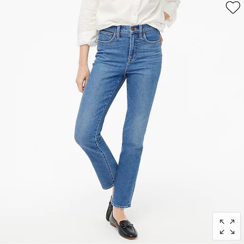 JCrew Essential straight jean in all-day stretch